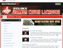 Tablet Screenshot of orangecrushlax.com